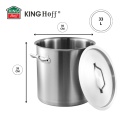 GARNEK GASTRONOMICZNY Z POKRYWĄ STALOWĄ 33L KINGHOFF KH-1964