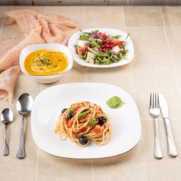 KOMPLET OBIADOWY TOPAZ DLA 6 OSÓB 18 ELEM. KINGHOFF KH-1923