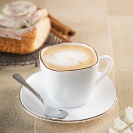 ZESTAW KAWOWY 6 FILIŻANEK ZE SPODECZKAMI KINGHOFF OPAL KH-1930