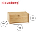 CHLEBAK POJEMNIK BAMBUSOWY NA PIECZYWO KLAUSBERG KB-7933