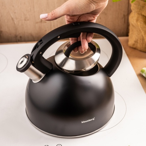 CZAJNIK STALOWY Z GWIZDKIEM 2,5L KLAUSBERG KB-7911