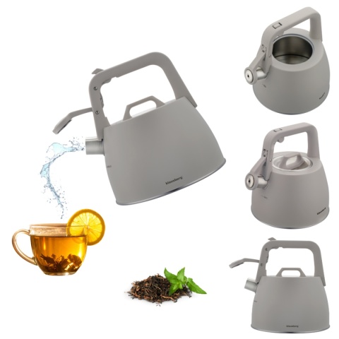 CZAJNIK STALOWY Z GWIZDKIEM 2,5L KLAUSBERG KB-7916