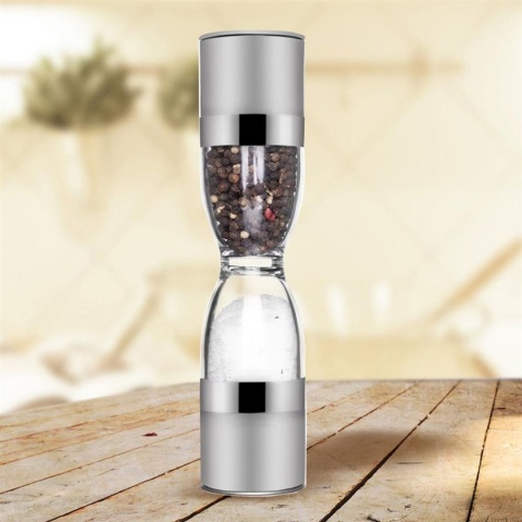 PODWÓJNY MŁYNEK KLEPSYDRA DO PIEPRZU I SOLI ORION 130181