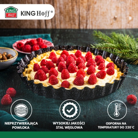 BLACHA FORMA DO TARTY Ø28cm KINGHOFF KH-1956