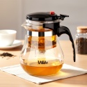 DZBANEK SZKLANY 1150ml Z ZAPARZACZEM SPUSTOWYM DO HERBATY ZIÓŁ 259417