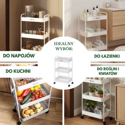 REGAŁ BAREK MOBILNY WIELOFUNKCYJNY KINGHOFF KH-1942