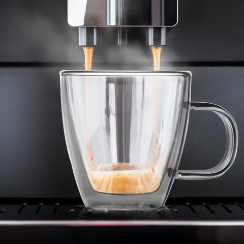 SZKLANKA TERMICZNA 180ml Z PODWÓJNĄ SCIANKĄ DO KAWY