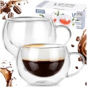 SZKLANKI TERMICZNE 2szt. 280ml Z PODWÓJNĄ SCIANKĄ DO KAWY HERBATY 139818