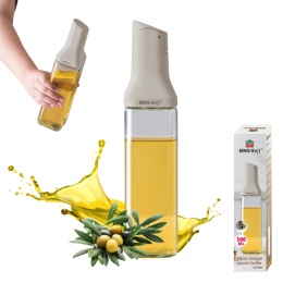 SZKLANA BUTELKA 500ml Z NALEWAKIEM DO OCTU I OLIWY KINGHOFF KH-2004