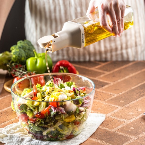 BUTELKA 500ml Z NALEWAKIEM DO OCTU I OLIWY KINGHOFF KH-2004