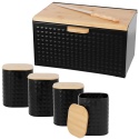 BREAD BOX WITH SET OF KITCHEN CONTAINERS 2754