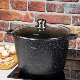 KINGHOFF GARNEK Z POWŁOKĄ MARMUROWĄ 28cm KH-3967