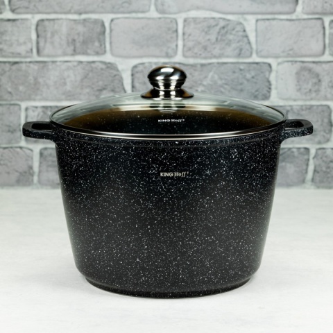 KINGHOFF GARNEK Z POWŁOKĄ MARMUROWĄ 28cm KH-3967