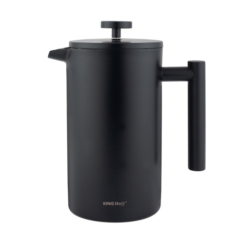 STALOWY ZAPARZACZ TŁOKOWY DO KAWY HERBATY 1L KINGHOFF KH-1996