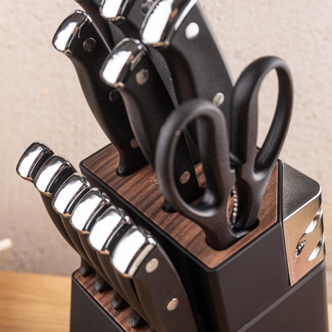 ZESTAW NOŻY KUCHENNYCH I DO STEKÓW W BLOKU KLAUSBERG KB-7985