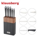 ZESTAW NOŻY W BLOKU AKACJOWYM KLAUSBERG KB-7979