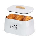 CHLEBAK POJEMNIK STALOWY NA PIECZYWO E-6235 biały
