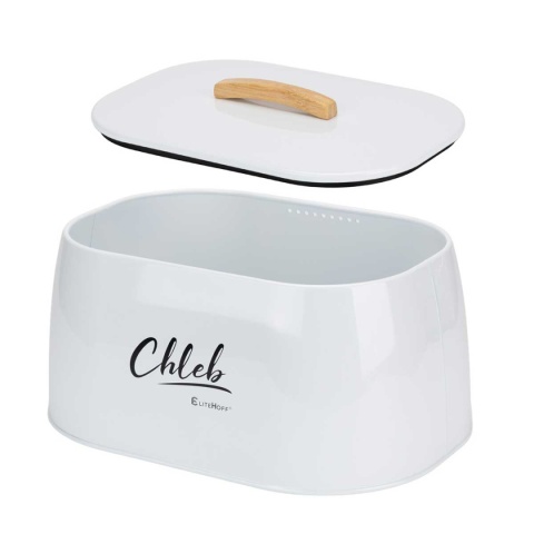 CHLEBAK POJEMNIK STALOWY NA PIECZYWO E-6235 biały