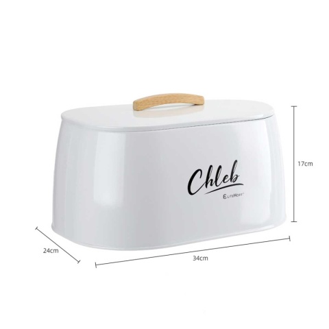CHLEBAK POJEMNIK STALOWY NA PIECZYWO E-6235 biały