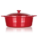 NACZYNIE CERAMICZNE GARNEK Z POKRYWĄ DO ZAPIEKANIA 26 cm 3L BANQUET CULINARIA
