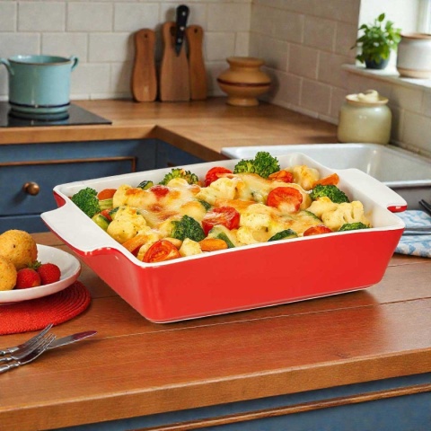 FORMA NACZYNIE CERAMICZNE DO ZAPIEKANIA 33,5x22,5 cm BANQUET CULINARIA