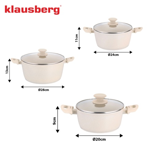 ZESTAW 6 ELEM. GARNKÓW MARMURKOWYCH KLAUSBERG KB-7960