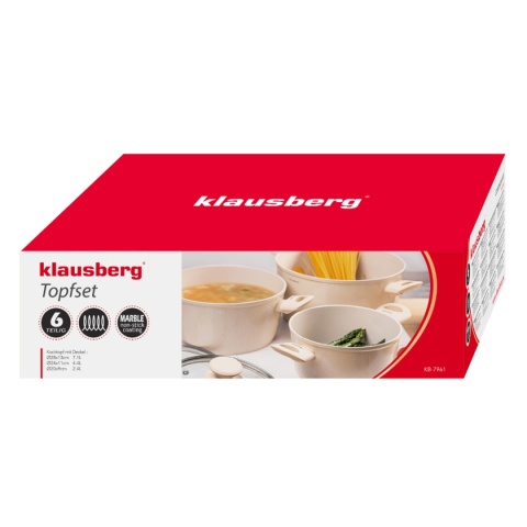 ZESTAW 6 ELEM. GARNKÓW MARMURKOWYCH KLAUSBERG KB-7960