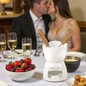 ZESTAW DO FONDUE CZEKOLADOWEGO + WIDELCZYKI BANQUET BIANCA