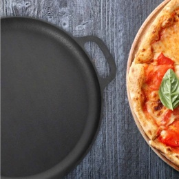 PATELNIA ŻELIWNA TALERZ DO PIZZY HAGE 30cm INDUKCJA