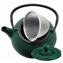 ZAPARZACZ ŻELIWNY DZBANEK ZIELONY 900ml Z FILTREM i FILIŻANKAMI PREZENT