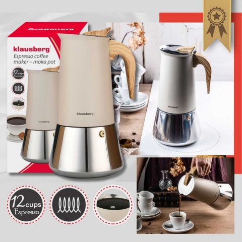 KAWIARKA ZAPARZACZ DO KAWY 600ml KLAUSBERG KB-7997 INDUKCJA