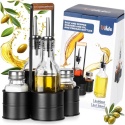 BUTELKI SZKLANE DO OLIWY OCTU 2x 250ml PRZYPRAWNIKI W STOJAKU 229276