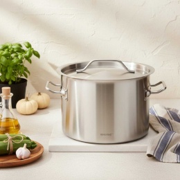 GARNEK GASTRONOMICZNY Z POKRYWĄ STALOWĄ Ø25cm 9L KINGHOFF KH-2021