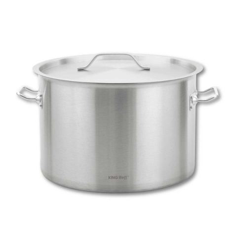 GARNEK GASTRONOMICZNY Z POKRYWĄ STALOWĄ Ø38cm 27L KINGHOFF KH-2025