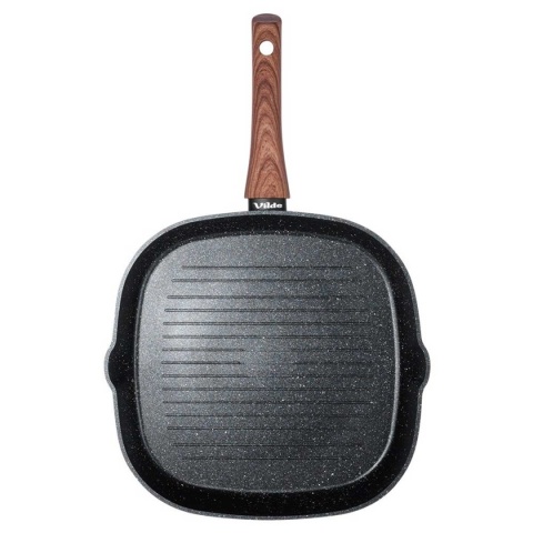 PATELNIA GRANITOWA GRILLOWA 28x28cm BLACK&WOOD 199056