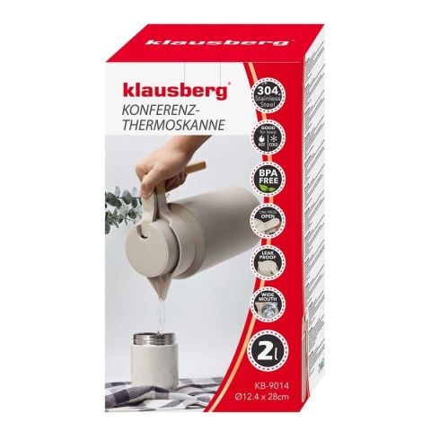 TERMOS DZBANEK KONFERENCYJNY NA KAWĘ HERBATĘ 2L KLAUSBERG KB-9014