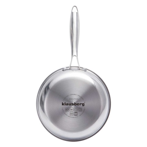 PATELNIA STALOWA 20cm Z POWŁOKĄ PLASTER MIODU KLAUSEBRG KB-9021