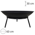 STALOWE PALENISKO OGRODOWE 60cm PALERMO