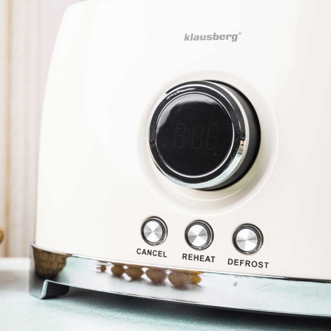 TOSTER OPIEKACZ NA 2 KROMKI WYŚWIETLACZ LED KLAUSBERG KB-9026 RETRO