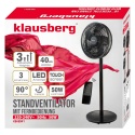 WENTYLATOR WIATRAK PODŁOGOWY BIURKOWY REGULOWANY KLAUSBERG KB-9041