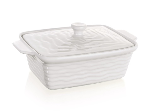 MISA NACZYNIE CERAMICZNE Z POKRYWĄ DO ZAPIEKANIA 28x18cm BANQUET