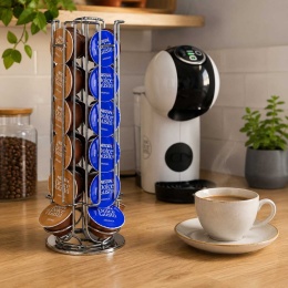 STOJAK ORGANIZER OBROTOWY NA 24 KAPSUŁKI DOLCE GUSTO BANQUET LINEA