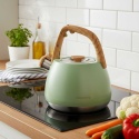 CZAJNIK STALOWY Z GWIZDKIEM 2,5L KLAUSBERG KB-9039 PISTACJOWY