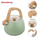 CZAJNIK STALOWY Z GWIZDKIEM 2,5L KLAUSBERG KB-9039 PISTACJOWY