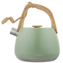 CZAJNIK STALOWY Z GWIZDKIEM 2,5L KLAUSBERG KB-9039 PISTACJOWY