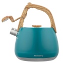 CZAJNIK STALOWY Z GWIZDKIEM 2,5L KLAUSBERG KB-9040 TURKUSOWY