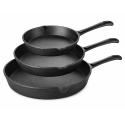 KOMPLET 3 PATELNI ŻELIWNYCH 16/20/25 cm 2573