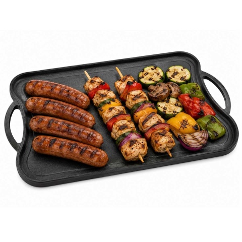 ŻELIWNA DWUSTRONNA PŁYTA GRILLOWA 42 x 26cm 2569