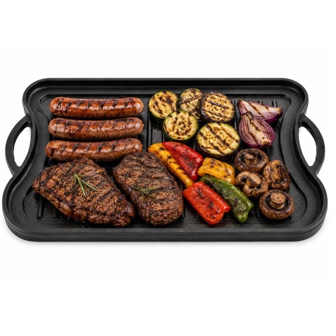 ŻELIWNA DWUSTRONNA PŁYTA GRILLOWA 42 x 26cm 2569