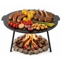 ŻELIWNA PŁYTA GRILLOWA NA NÓŻKACH Ø 45 cm DO OGNISKA PALENISKA 7772